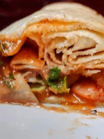 Fajitas Burrito Con Camarones